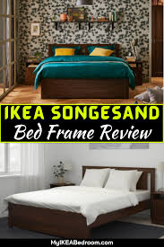 Ikea Songesand Bed Frame Review The Ikea Songesand Bed Frame Has Been Made In Measurements To Accommodate The Double Mattresses Bed Frame King Bed Frame Bed