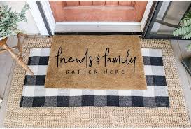 Friends And Family Gather Here Doormat In 2020 Porch Mat Entryway Mats Front Porch Mat