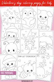 Get alphabet coloring pages of animals with letters too! Cute Animal Coloring Pages For Valentine S Day Party Bright