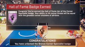 Best nba 2k19 jumpshot for playsharp. Nba 2k17 Badge Guide How To Unlock Hall Of Fame Corner Specialist U4nba Com