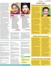 Pementasan yang menemukan penggiat drama pentas dalam acara yang bertaraf asean ini diharapkan akan dapat menyemarak perkembangan teater asean dan antologi skrip drama. Skrip Drama Pentas Klik