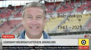 Bob jenkins, the powerful voice behind decades of radio, television, and the pa of the indianapolis 500 and other major racing events has the longtime television voice of indycar and nascar was 73. Viqkztn4jpqgcm