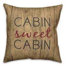 Extra long bedding that's perfect to fit king size beds. Loon Peak Rendon Rustic Cabin Sweet Cabin Throw Pillow In 2021 Rustic Cabin Log Cabin Decor Cabin Pillows