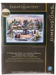 Free small victorian christmas cross stitch patterns. Amazon Com Dimensions Gold Collection Counted Cross Stitch Kit Treasured Time Christmas Cross Stitch 16 Count Dove Grey Aida 16 X 12