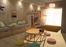 Salon luxueux et élégant pour s'inspirer. Modern Japanese Living Farid Visoft360