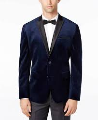 I N C Men S Slim Fit Velvet Blazer Created For Macy S Blue L Google Shopping In 2020 Velvet Blazer Blazers For Men Sports Blazer