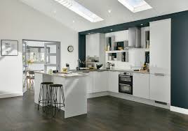Grey kitchens with white worktops howdens. Greenwich Gloss Dove Grey Kitchen Contemporary Kitchen Other By Howdens Houzz