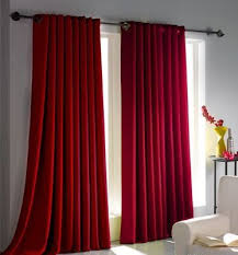 Rideau Occultant Rouge A Oeillets 140 X 260 Cm Neuf Amazon Fr Cuisine Maison Rideau Coulissant Rideaux Maison
