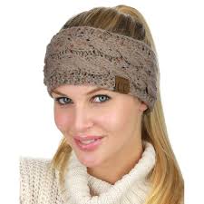 Ear Warmer Women's Super Soft Sherpa-Lined Headband (Faux Fur, Adjustable  Hook & Loop) Fur Headband