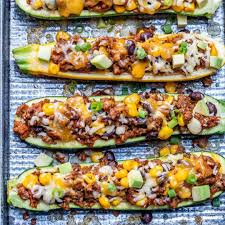 Low Carb Low Carb Burrito Zucchini Boats Recipe Healthy Fitness Meals