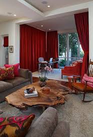 The live edge coffee table would look beautiful, no matter where you place it. Red Living Room End Tables Red Lacquer Glass Coffee Glass Coffee Tables Living Room Glass Coffee Table Decor Coffee Table Vintage Redwood Burl Coffee Table With Base Rustic Furniture Salvaged Wood