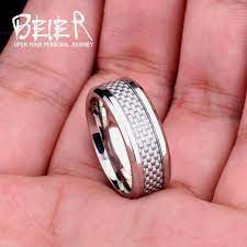 New Royal Men Fashion Wedding Ring Stainless Steel High Quality Jewelry For Man Women Br R004 Steel Jewelry Men Mens Jewelry Beautiful Jewelry Ring