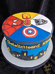 Three tier marvel cake (tasteoflovebakery) tags: Marvel Cake Marvel Cake Cake Captain America Birthday Cake