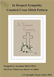 Ends at midnight pst 07/25/21. In Deepest Sympathy Cross Stitch Pattern Ebook Black Jonathan Amazon In Kindle Store