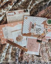 Peach And Kraft Paper Snail Mail Aesthetic Glitter Doodle Happy Mail Mail Art Envelopes Snail Mail Art Envelope Art