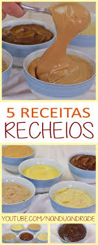 Aprenda A Fazer 5 Recheios De Bolos Tortas Bolo De Pote E Ovo De Pascoa De Colher Recheio De Chocolate Recheio De Paco Receitas Recheio Para Bolo Recheios