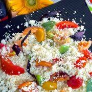 Mit zutaten wie zucchini, paprika und tomate kreieren sie mit diesem veganen rezept einen mediterranen couscous salat. Roasted Tomato Couscous Salad Recipe Pepper On Pizza