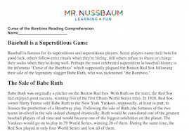 You should understand how to project cash flow. Mr Nussbaum Lang Arts Reading Comprehension Printable Activities