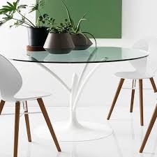 5 out of 5 stars. Contemporary Dining Table Acacia Calligaris Glass Metal Round