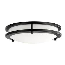Stylish flush mount light fixtures under 50 remodelaholic. Hampton Bay Flaxmere 11 8 In Matte Black Led Flush Mount Ceiling Light With Frosted White Glass Shade Hb1023c 43 The Home Depot In 2021 Ceiling Lights Glass Shades Flush Mount Ceiling Lights