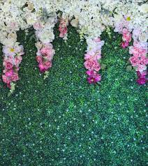 Dnicole Settings Wedding Backdrop Boxwood Wall With Ombre Flowers Flower Wall Rental Flower Wall Ombre Flowers