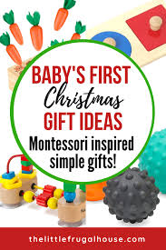 Whether you have a newborn on your hands and are more interested in keepsakes or a. Christmas Gifts For Baby Montessori Inspired Gifts For Baby S First Christmas