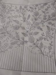 Floral Design All Over Pattern Design Drawing Flower Drawing Design Border Embroidery Designs