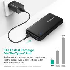 Pd Usb C Hubs Portable Charger Ravpower 20100 Power Bank 20100mah 30w Max Type C Port Ismart Data Transfer Us Portable Charger External Battery Pack Powerbank