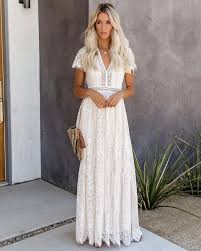 Fill Your Heart Lace Maxi Dress Cream White Lace Dress Boho White Boho Dress Lace Maxi
