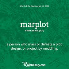 Dictionary Com S Word Of The Day Marplot A Person Who Mars Or Defeats A Plot Design Or Project By Meddling Words Weird Words Dictionary Words