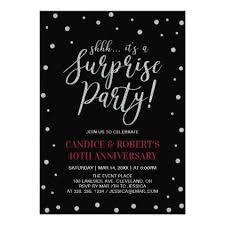 Silver Ruby Surprise 40th Wedding Anniversary Invitation Zazzle Com Anniversary Invitations Wedding Anniversary Invitations 40th Wedding Anniversary