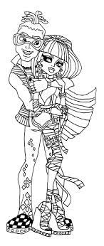 monster high deuce gorgon cuddle coloring page pages cool colouring coloriage jin jan