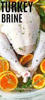 Homemade Turkey Brine Is An Easy And Delicious Way To Prepare Turkey Made With Herbs Aromatics And A Hint Turkey Brine Recipes Turkey Brine Easy Turkey Brine
