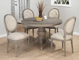 Jofran Burnt Grey 5 Piece 48 Inch Round Dining Room Set W Oval Back Side Chair Dining Table Grey Dining Tables Round Dining Room Table Round Dining Room Sets