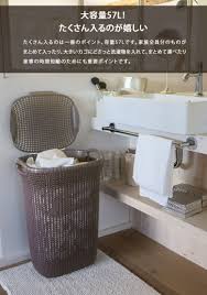 楽天市場 先行予約3月下旬頃入荷予定 ランドリーバスケット curver カーバー ニット調ランドリーバスケット57l フタ付き縦型 洗濯物 収納 プラスチック 新築祝い 引っ越し祝い 軽い 洗濯かご 洗濯カゴ スリム ランドリー おもちゃ収納 depos デポス ランドリー