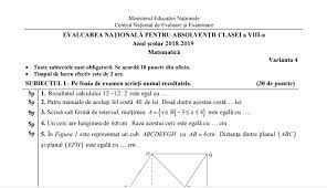 Calendarul simulării en viii din acest an are următoarea. Calendar 90 Modele Oficiale Edu Evaluarea Nationala 2019 Matematica Si Limba Romana Clasa A 8 A Jitaruionelblog Pregatire Bac Si Evaluarea Nationala 2021 La Matematica Si Alte Materii Materiale Lectii Formule Exercitii