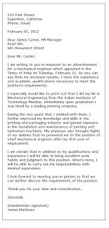 It should inform your reader that you are excited while applying. Sample Application Letter Formal Letter Writing
