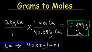 how to convert grams to moles very easy