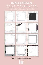 Instagram Post Story Templates Marble Backgrounds Theblackcatprints Instagram Template Design Instagram Posts Instagram Design