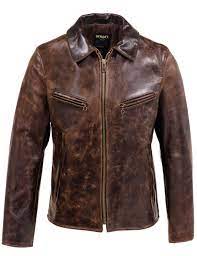 Men S Cowhide Retro Moto Style Jacket 673 In 2021 Brown Leather Jacket Men Cafe Racer Leather Jacket Leather Jacket Men