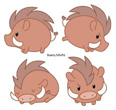 Chibi Wild Boar Cute Doodles Cute Drawings Kawaii Drawings