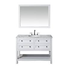 48 inch vanities number of sinks: Stufurhome Marla 48 Inch Single Sink Bathroom Vanity With Mirror Stufurhome