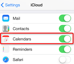 sync calendar to new iphone ipad via icloud