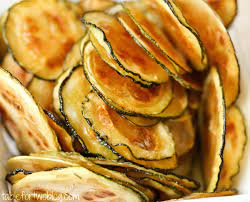 I do like to slice them a bit thicker because, in my opinion, they taste a bit better as they completely thin almost like. Easy Oven Baked Zucchini Chips Healthy Baked Zucchini Chips