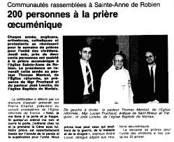 L'histoire de l'église Protestante Unie des Côtes-d'Armor: Thomas Mentzel,  pasteur à Saint-Brieuc de 1994 à 1997