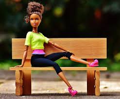 Bestseller add to favorites ebony black synatra fiber doll hair for custom reroots. Brown Haired Barbie Doll With Bench Free Image Peakpx