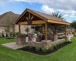 Valleyscapes specializes in designing and installing paver patios, pergolas and outdoor kitchens. 75 Beautiful Outdoor Kitchen Design With A Gazebo Houzz Pictures Ideas July 2021 Houzz