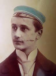 Academic fencing (Mensur) was an old tradition popular in XIX and beginning  of XX century among students in German, Austrian, and several other Eastern  European universities. It resembled a duel but its