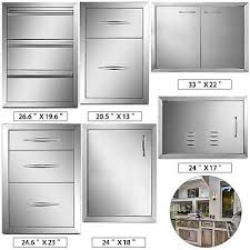 stainless steel bbq doors / drawers
