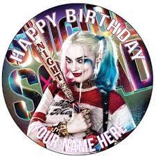Harley has stolen the spotlight from potentially more interesting characters. Amazon Com 7 5 Inch Happy Choices Custom Cake Suicide Squad Harley Quinn Cupcake Birthday Edible Cake And Party Cake Topper Toys Games